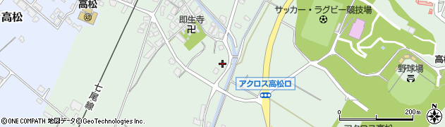 石川県かほく市内高松フ5周辺の地図
