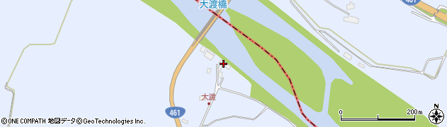 栃木県日光市大渡1053周辺の地図