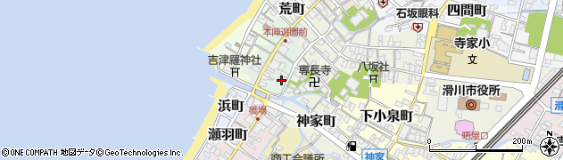 富山県滑川市河浦町周辺の地図