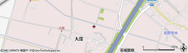 富山県滑川市大窪周辺の地図