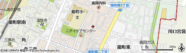 富山県高岡市能町南周辺の地図