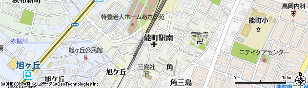 富山県高岡市能町駅南周辺の地図