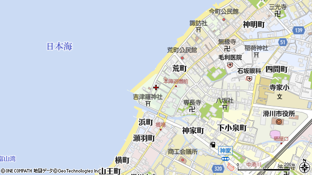 〒936-0048 富山県滑川市三穂町の地図