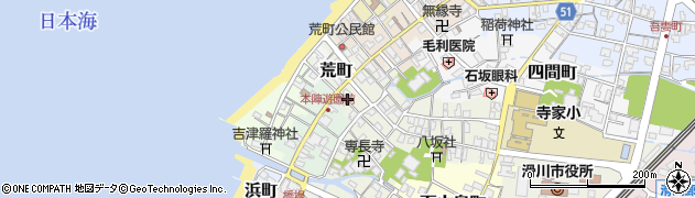 富山県滑川市馬町周辺の地図