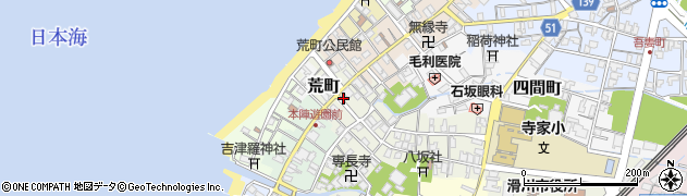 富山県滑川市荒町周辺の地図