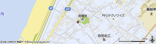 石川県かほく市高松フ129周辺の地図