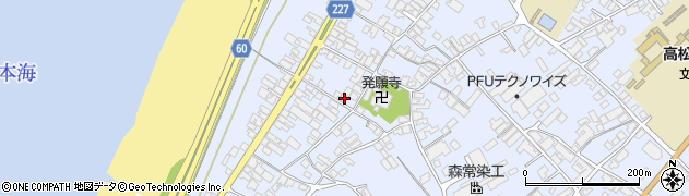 石川県かほく市高松フ6周辺の地図