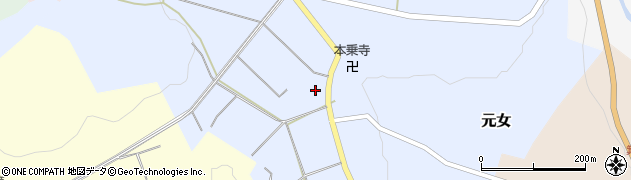 石川県かほく市元女（ト）周辺の地図