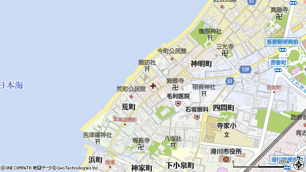 〒936-0036 富山県滑川市中町の地図