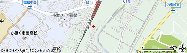 石川県かほく市内高松（ケ）周辺の地図