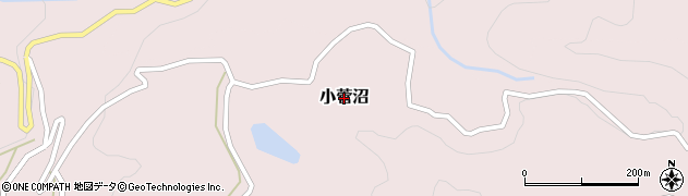 富山県魚津市小菅沼周辺の地図