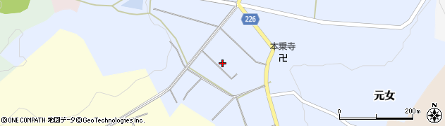 石川県かほく市元女（四）周辺の地図