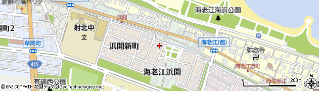 北日本新聞　株式会社殿井新聞販売本社・射北周辺の地図