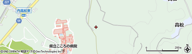 石川県かほく市内高松（ろ）周辺の地図
