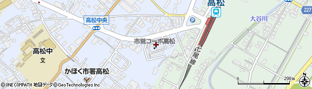 石川県かほく市高松ノ35周辺の地図