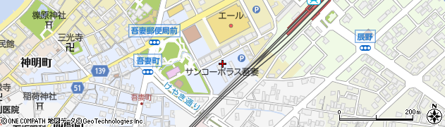 富山県滑川市吾妻町雇用促進住宅周辺の地図