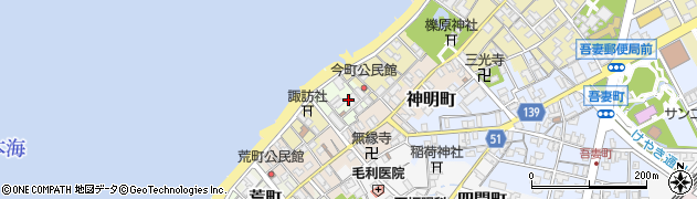 富山県滑川市夷子町周辺の地図