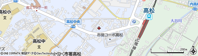 石川県かほく市高松ノ30周辺の地図