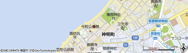 富山県滑川市今町周辺の地図