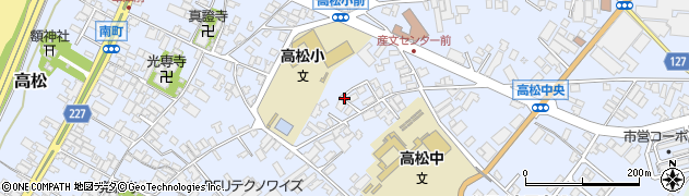 石川県かほく市高松（ヤ）周辺の地図