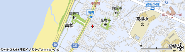 石川県かほく市高松フ46周辺の地図