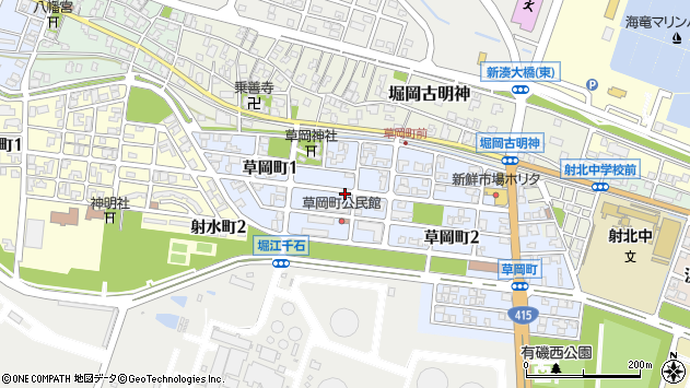 〒933-0225 富山県射水市草岡町の地図