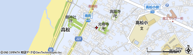 石川県かほく市高松フ59周辺の地図