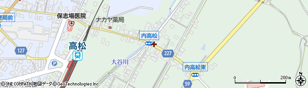 石川県かほく市内高松ツ周辺の地図