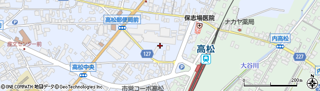 石川県かほく市高松ノ57周辺の地図