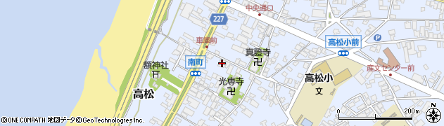 石川県かほく市高松フ77周辺の地図