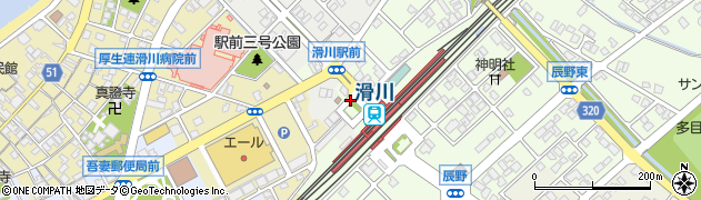 滑川駅前周辺の地図