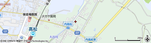 石川県かほく市内高松ツ145周辺の地図