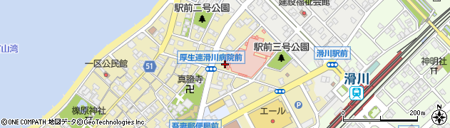 富山県滑川市常盤町周辺の地図
