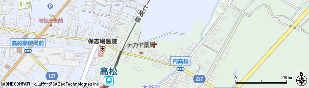 石川県かほく市内高松（コ）周辺の地図