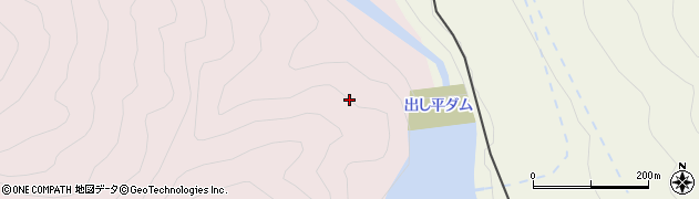 出し平ダム周辺の地図