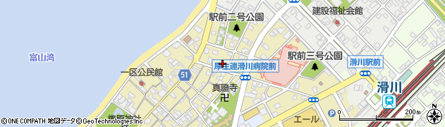 富山県滑川市常盤町686周辺の地図