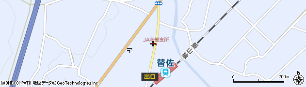 長野県中野市豊津替佐周辺の地図