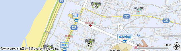 中央通口周辺の地図