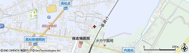 石川県かほく市内高松コ12周辺の地図