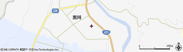石川県かほく市黒川（は）周辺の地図