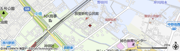 富山県滑川市辰野新町周辺の地図