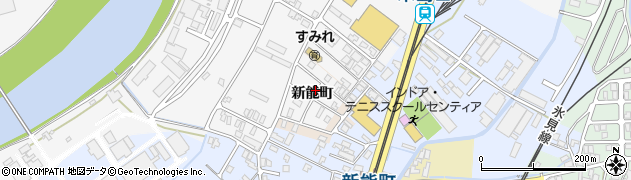 富山県高岡市新能町周辺の地図