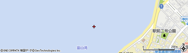 富山湾周辺の地図