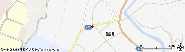 石川県かほく市黒川（に）周辺の地図