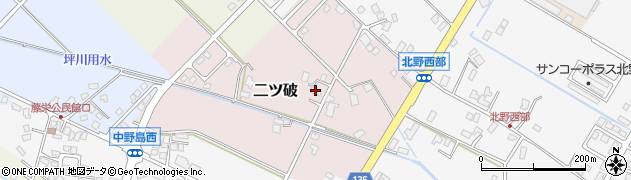 富山県滑川市二ツ破周辺の地図