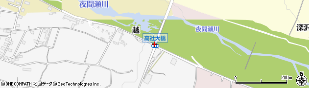 高社大橋周辺の地図