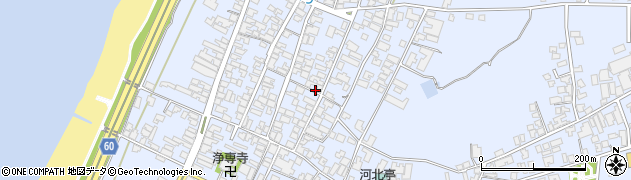 石川県かほく市高松周辺の地図