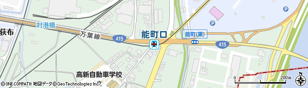 能町口駅周辺の地図