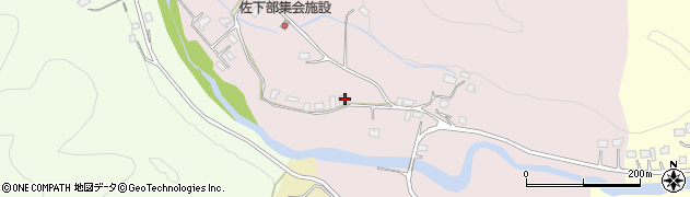 栃木県日光市佐下部73周辺の地図