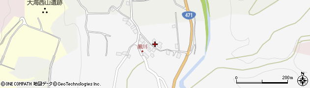 石川県かほく市黒川ヨ192周辺の地図